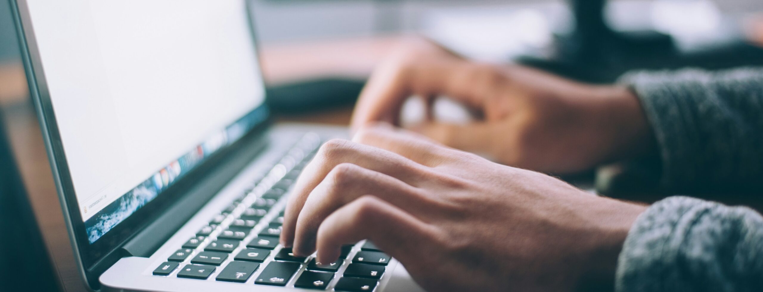 lawyer documenting evidence on laptop